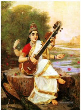 saraswati raja ravi varma Ölbilder verkaufen - Saraswathi Raja Ravi Varma Inder